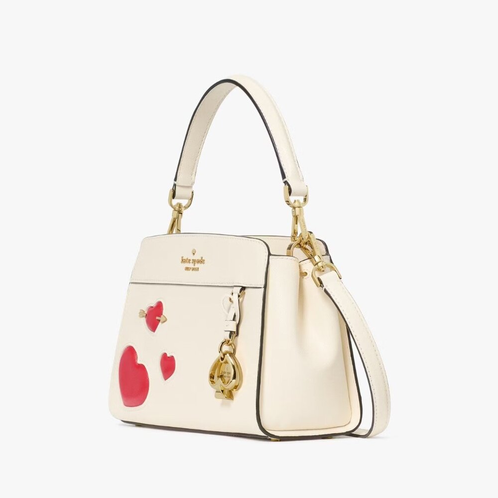 RAFFLE - ONLY 4 LEFT  NWT Kate Spade Madison Puffy Heart Small Satchel MSRP $409 - Picture 3 of 14